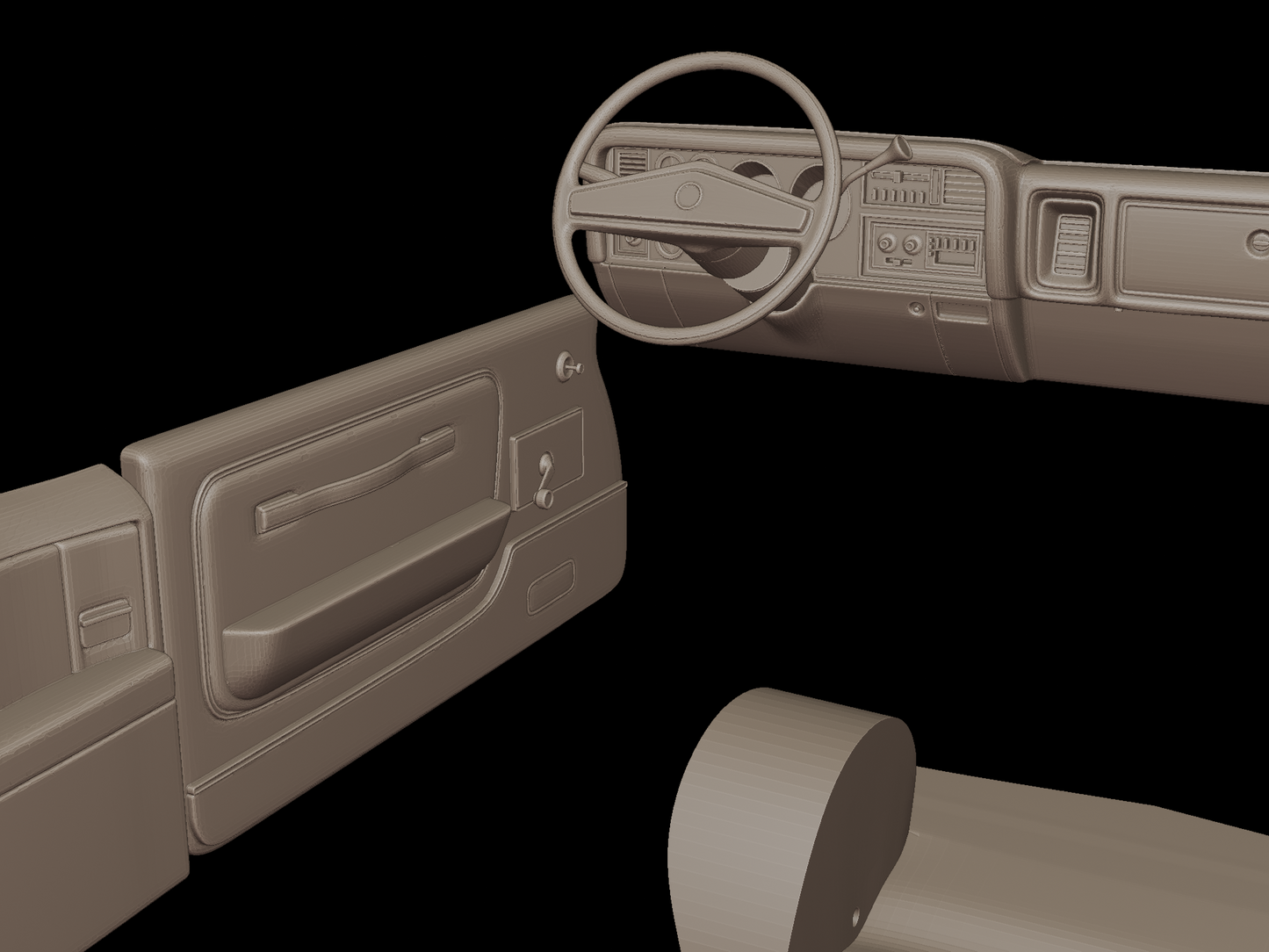 Crysler lebaron 1979 3d print model