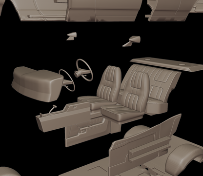 1972 Ford Gran Torino Sport 3D PRINT MODEL