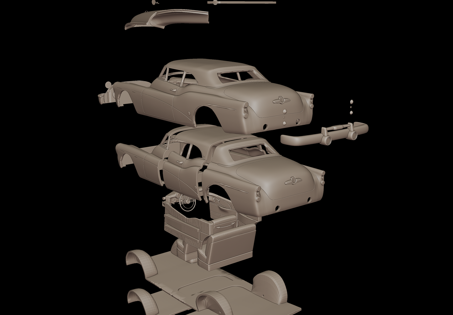 Buick Skylark Convertible 1953 3d print model
