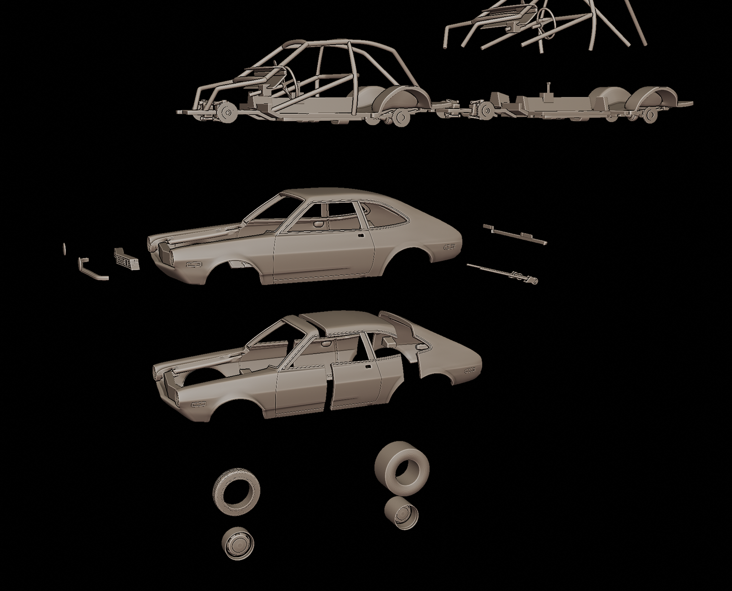 1972 Ford Pinto Bob Glidden Pro Stock 3d print model