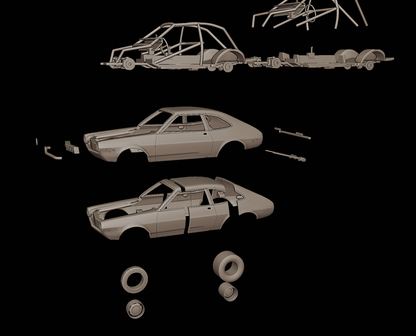 STL FILE 1972 Ford Pinto Bob Glidden Pro Stock 3d print model - ARTISTIT