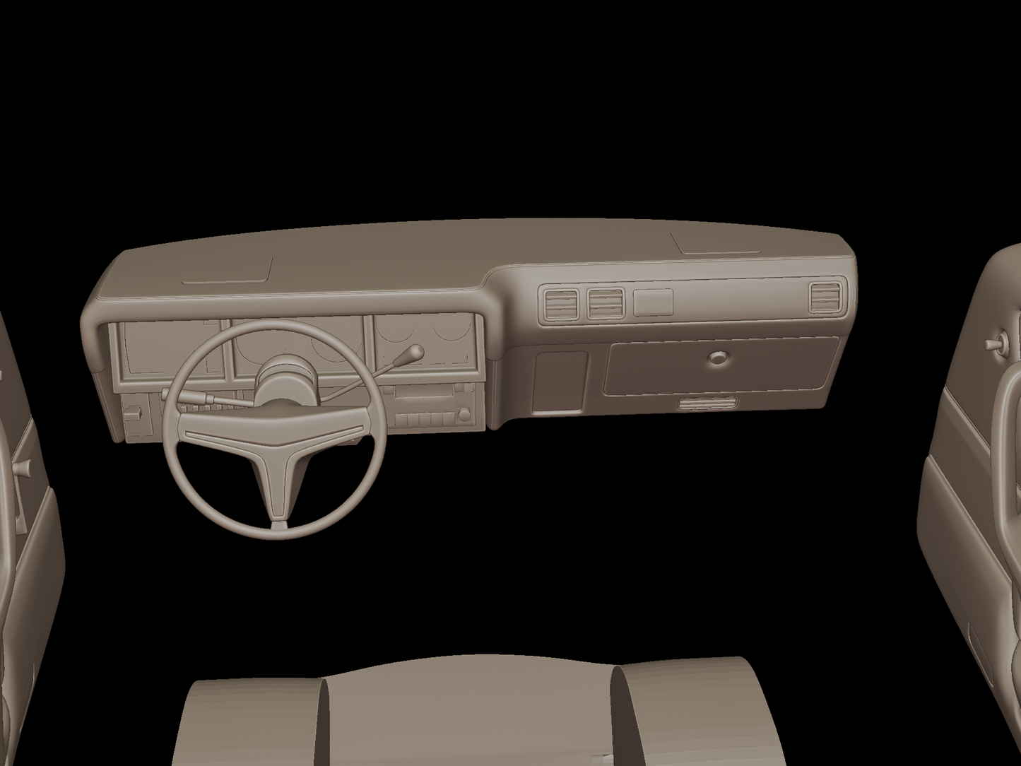 crysler cordoba 1975 3d print model