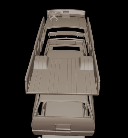 STL FILE chevrolet malibu classic 1980 two doors wagon - ARTISTIT