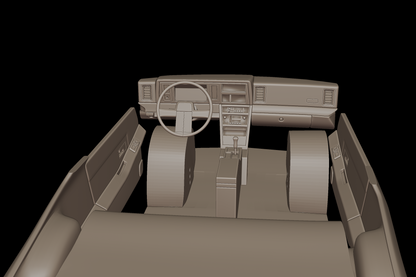 crysler  daytona shelby z 1987 3d print model