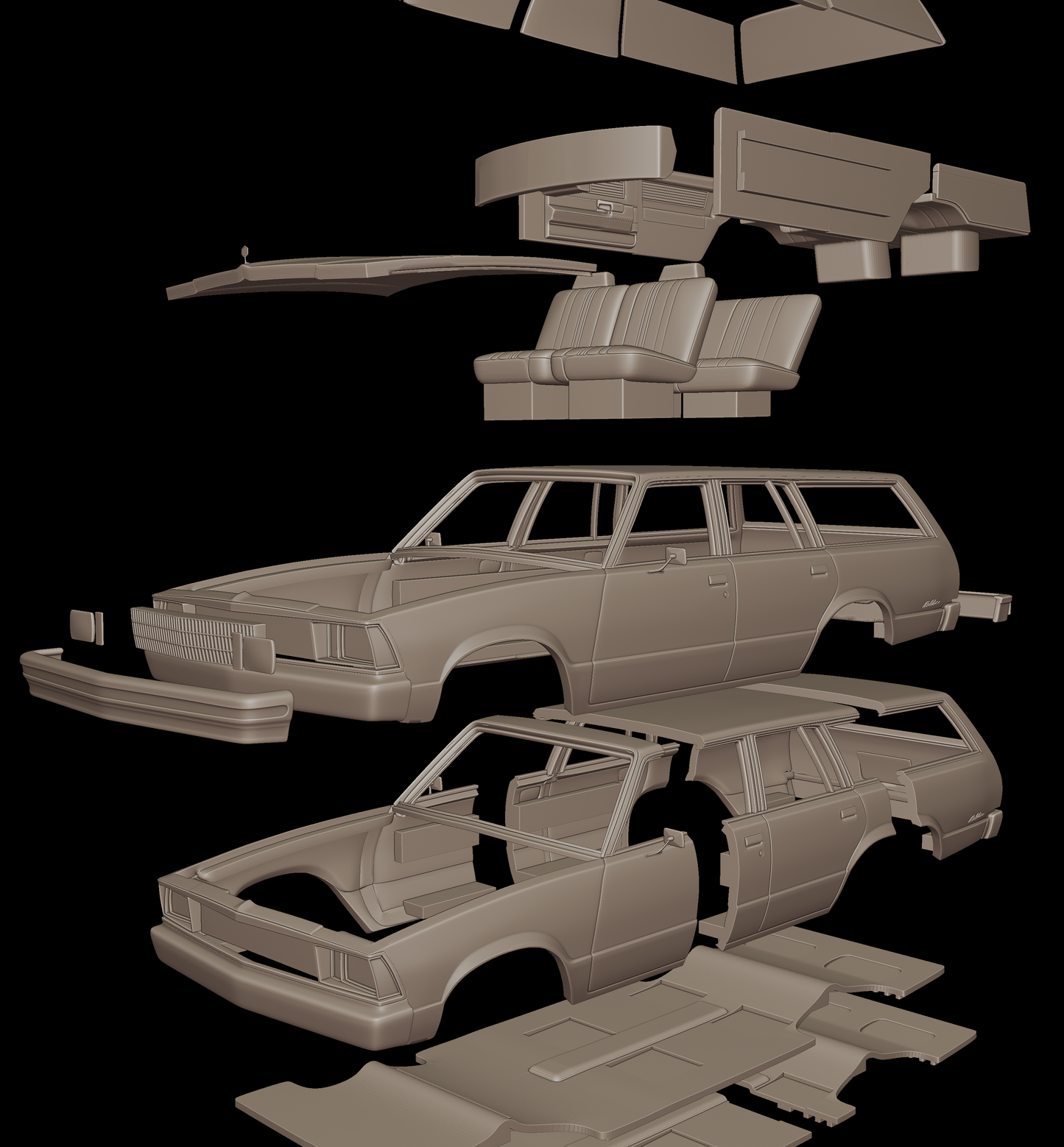 chevrolet malibu classic 1980 four doors wagon