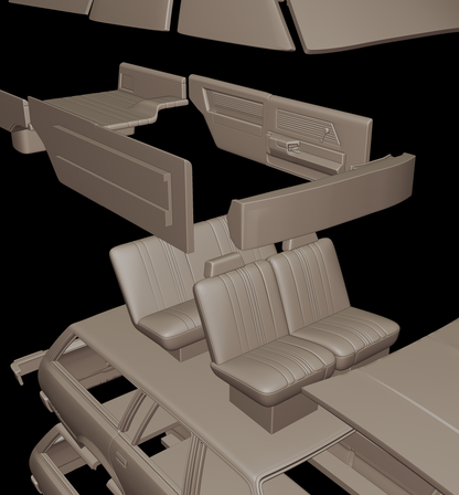 STL FILE chevrolet malibu classic 1980 four doors wagon - ARTISTIT