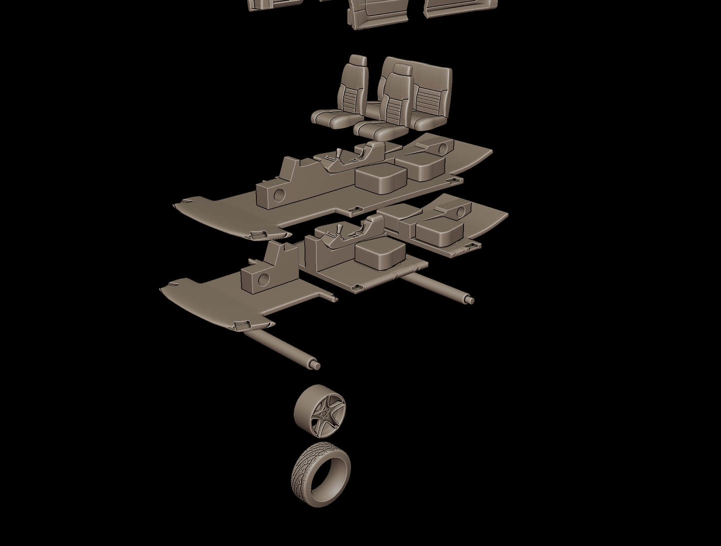 ford mustang saleen 2001 3d print model