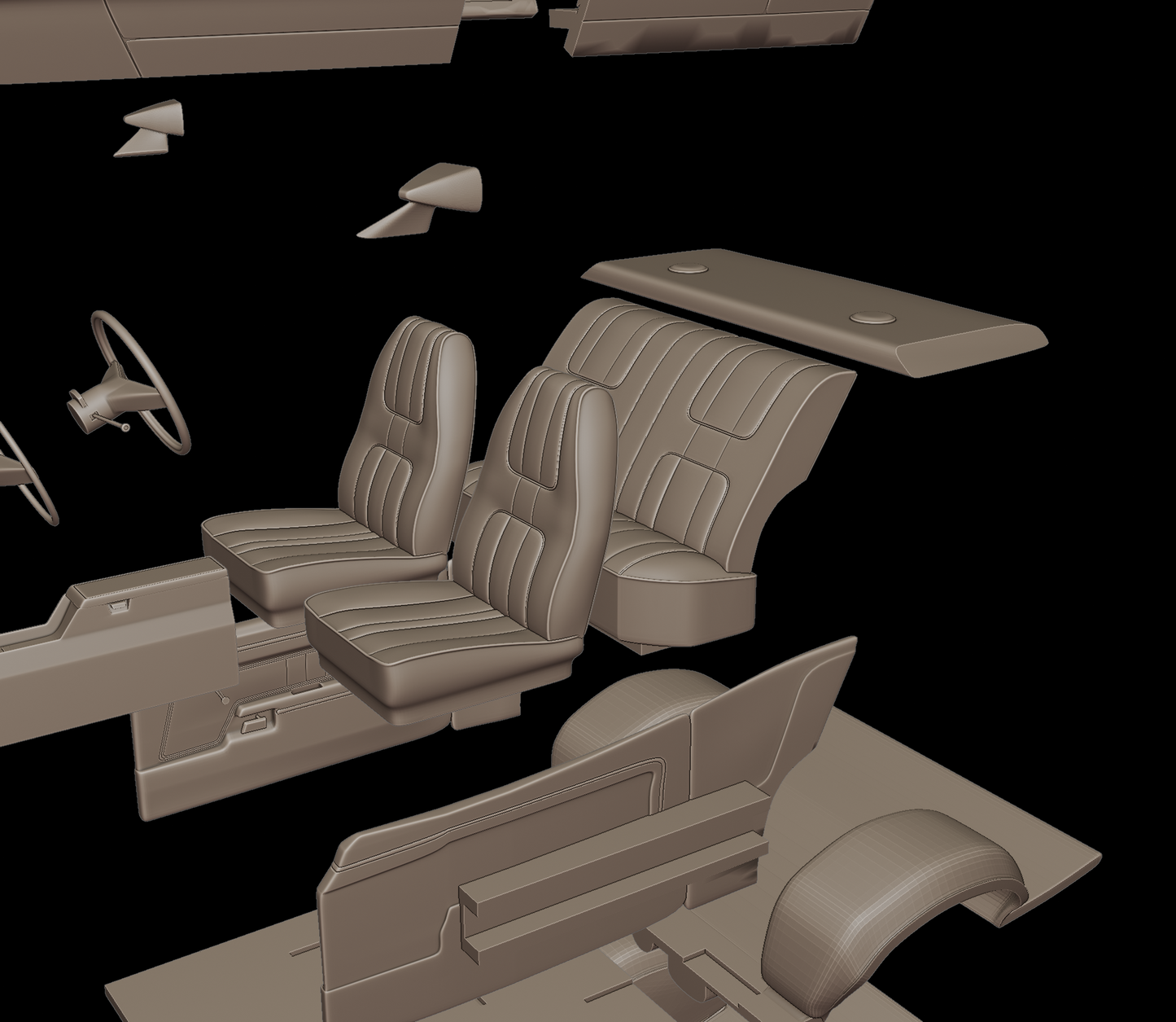 1972 Ford Gran Torino Sport 3D PRINT MODEL