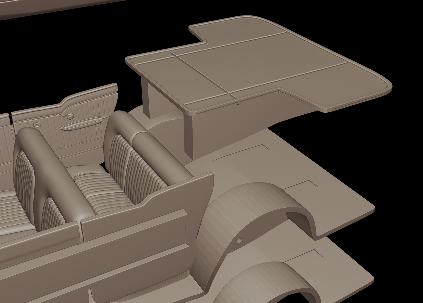 Buick Century Caballero Wagon 1957 3d print model