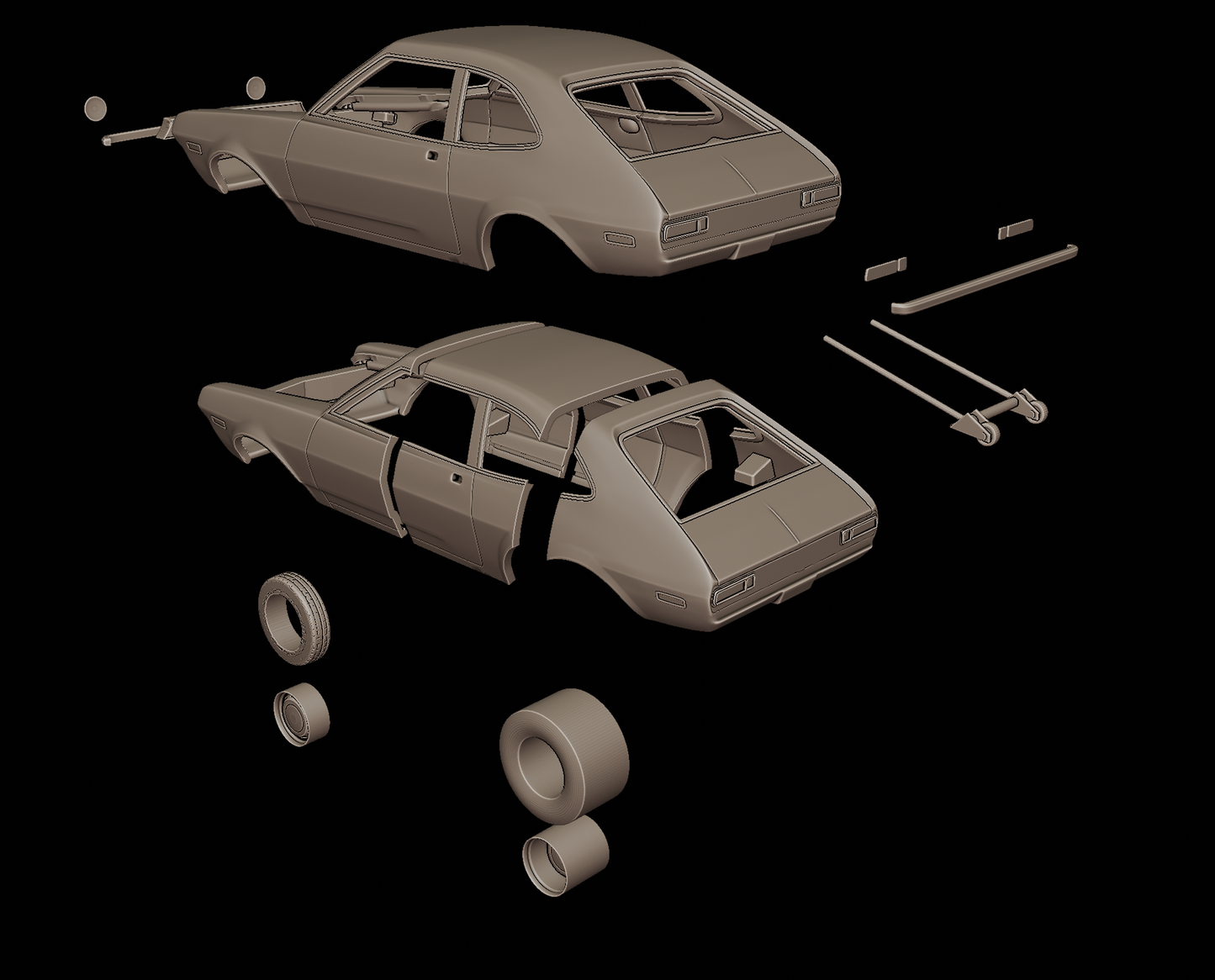 1972 Ford Pinto Bob Glidden Pro Stock 3d print model