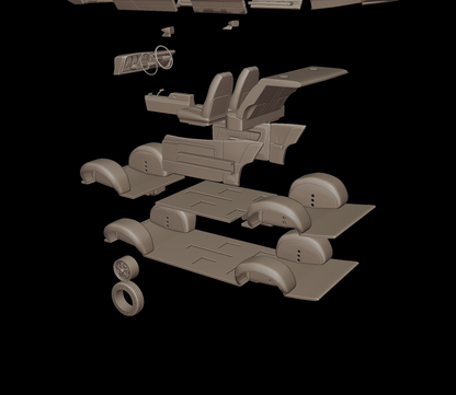 1972 Ford Gran Torino Sport 3D PRINT MODEL