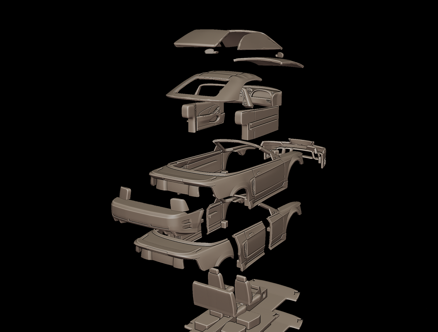 ford mustang saleen 2001 3d print model