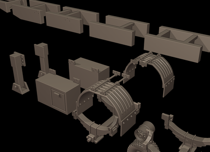 STL FILE CIRCULAR TRAILER TANKER 3d print model - ARTISTIT