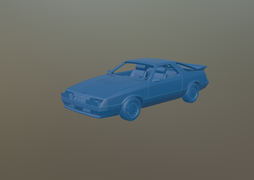 DODGE DAYTONA 1984 3D PRINT MODEL