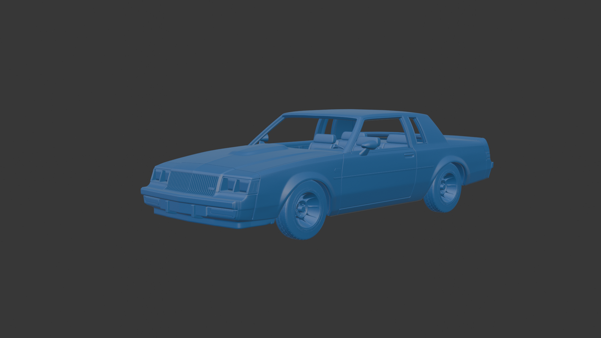 BUICK REGAL GNX 1987 3D PRINT MODEL