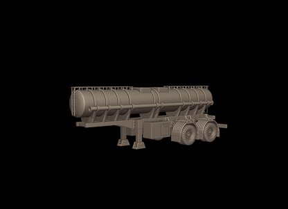 STL FILE CIRCULAR TRAILER TANKER 3d print model - ARTISTIT