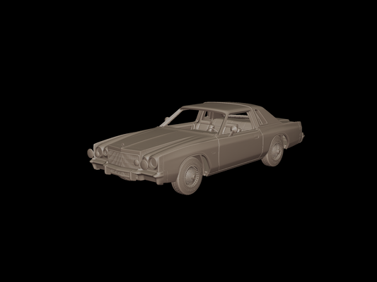 crysler cordoba 1975 3d print model