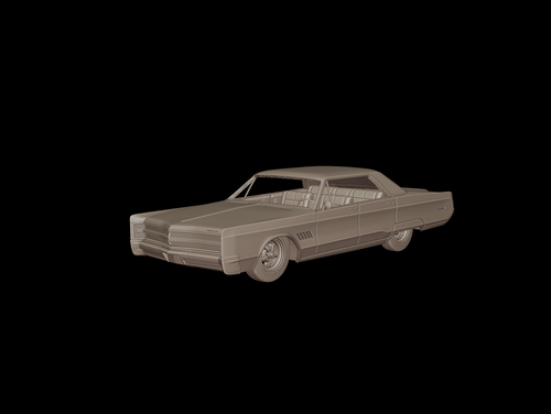 Chrysler 300 1968 3d print model
