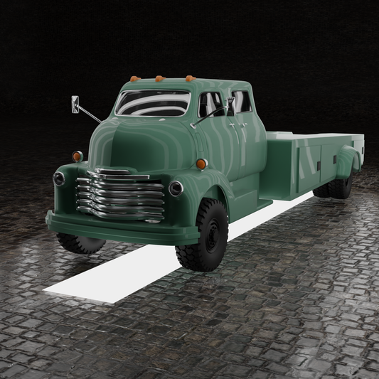 STL FILE CHEVROLET COE TRUCK 1949 V3 - ARTISTIT