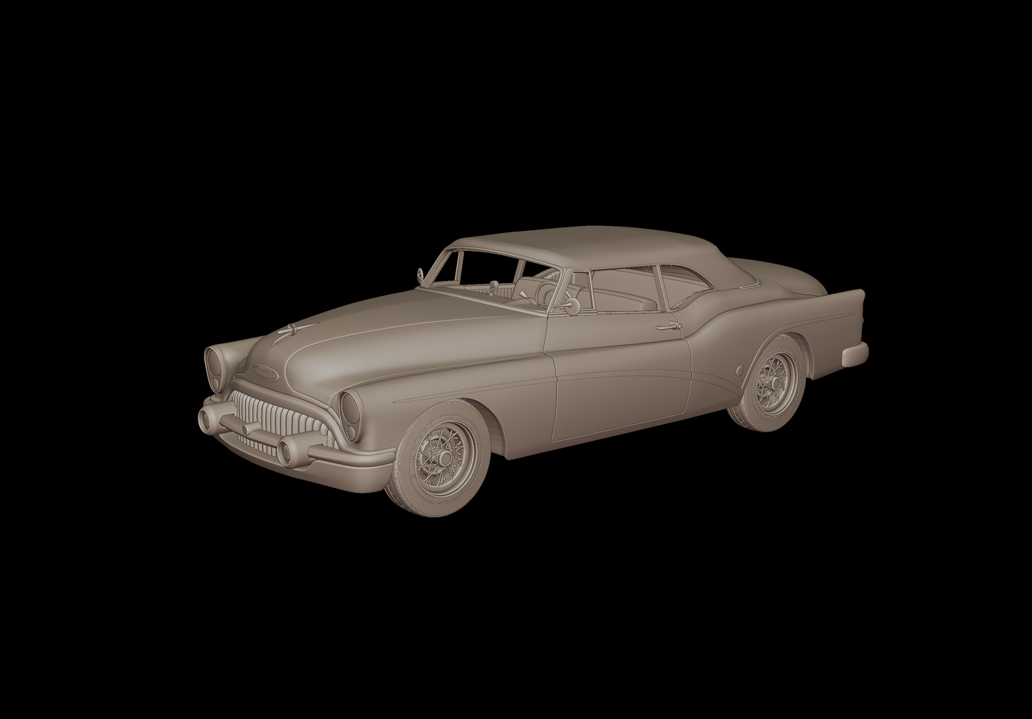 Buick Skylark Convertible 1953 3d print model