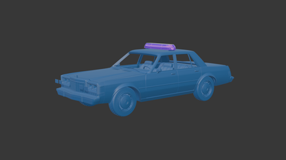 ‏‏Dodge DIPLOMAT TAXI 1980 3D PRINT MODEL