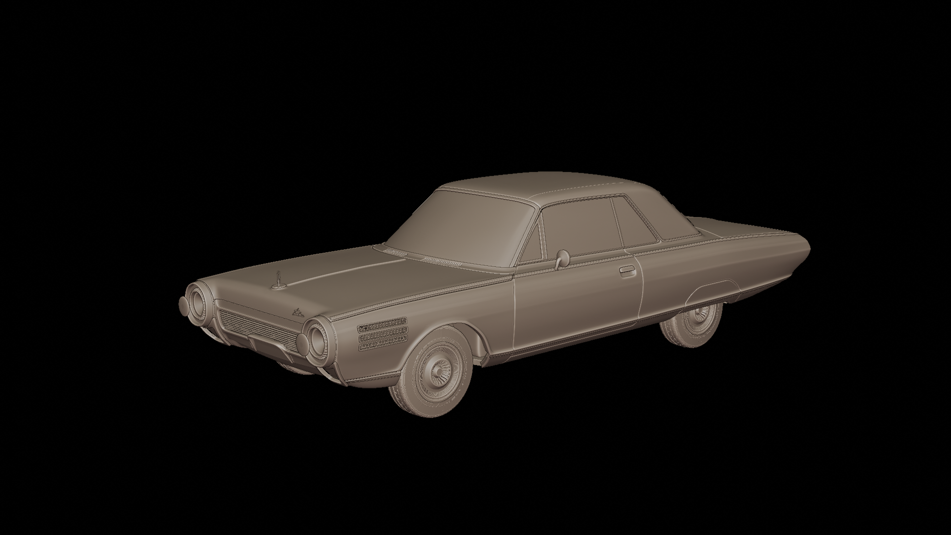 STL FILE Chrysler Turbine 1963 3D PRINT MODEL - ARTISTIT