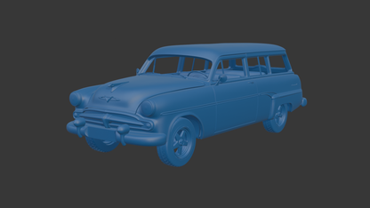 DODGE CORONET 1954  WAGON 3D PRINT MODEL