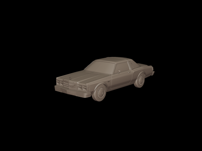 Crysler lebaron 1979 3d print model