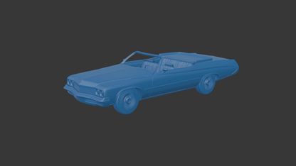 ‏‏Buick LeSabre 1972 two doors convertable 3D PRINT MODEL