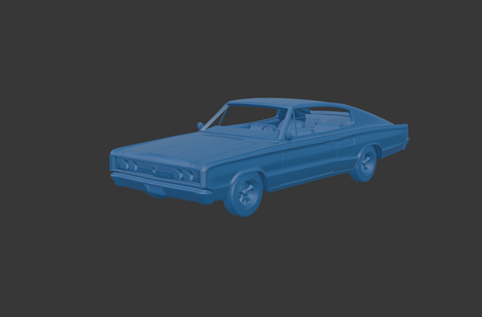 Dodge Charger RTF9 1966 3D PRINT MODEL