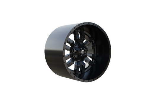 STL FILE FUEL OFF-ROAD SLEDGE WHEEL 3D PRINT MODEL - ARTISTIT