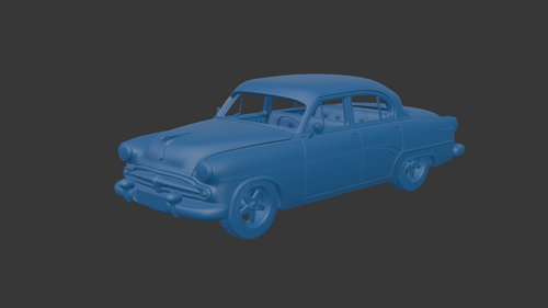 DODGE CORONET 1954 FOUR DOORS 3D PRINT MODEL