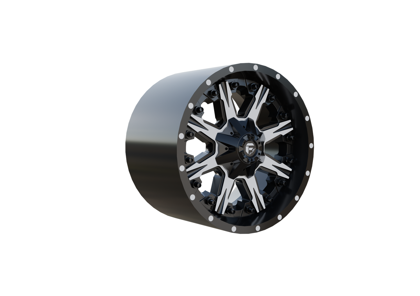 FUEL OFF-ROAD NUTZ WHEEL 3D PRINT MODEL