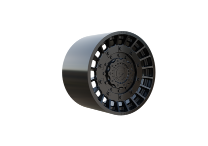 FUEL OFF-ROAD MILITIA WHEEL 3D PRINT MODEL