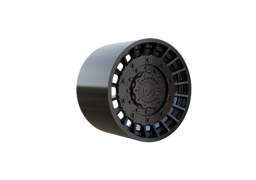 STL FILE FUEL OFF-ROAD MILITIA WHEEL 3D PRINT MODEL - ARTISTIT