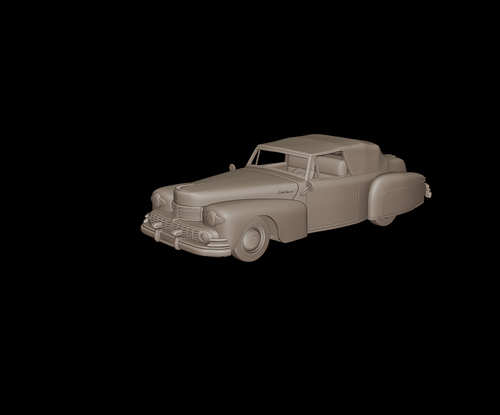 lincoln  Continental Convertible 1947 3d print model