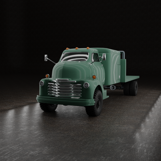 STL FILE CHEVROLET COE TRUCK 1949 V4 - ARTISTIT