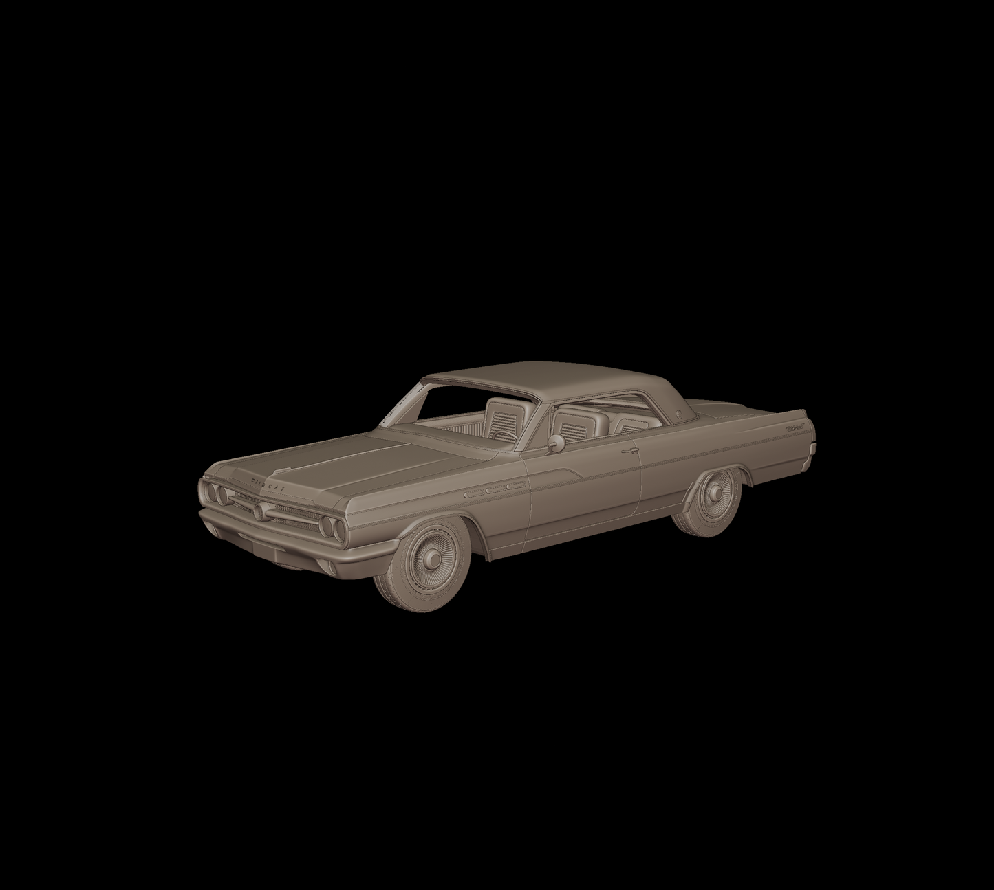 STL FILE buick wildcat 1963 3d print model - ARTISTIT