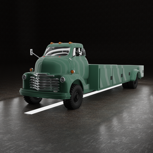 STL FILE CHEVROLET COE TRUCK 1949 V2 - ARTISTIT