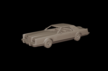 Lincoln Continental Mark V 1977 3d print model