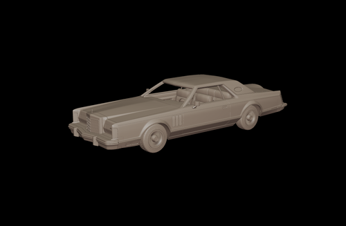 Lincoln Continental Mark V 1977 3d print model