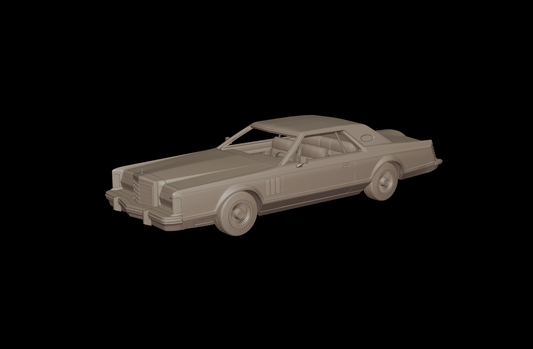 Lincoln Continental Mark V 1977 3d print model