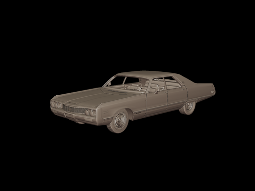 Crysler new yorker 1971 3d print model
