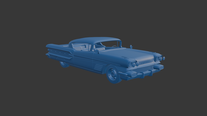 Pontiac Bonneville Hardtop 1958 3D PRINT MODEL