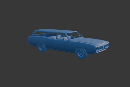 Dodge Coronet WAGON 1970 3D PRINT MODEL