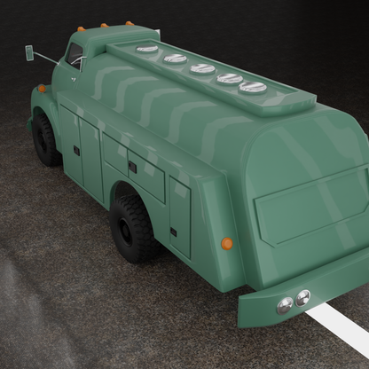 STL FILE CHEVROLET COE TRUCK 1949 V1 3D MODEL - ARTISTIT