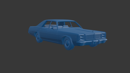 DODGE MONACO 1977 FOUR-DOOR 3D PRINT MODEL