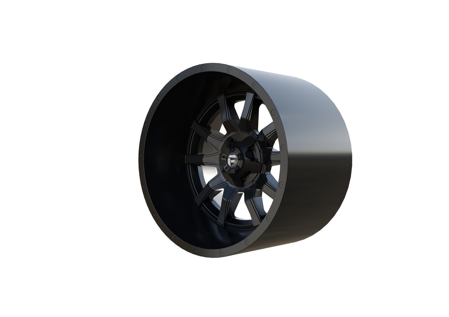 FUEL OFF-ROAD VANDAL WHEEL 3D PRINT MODEL