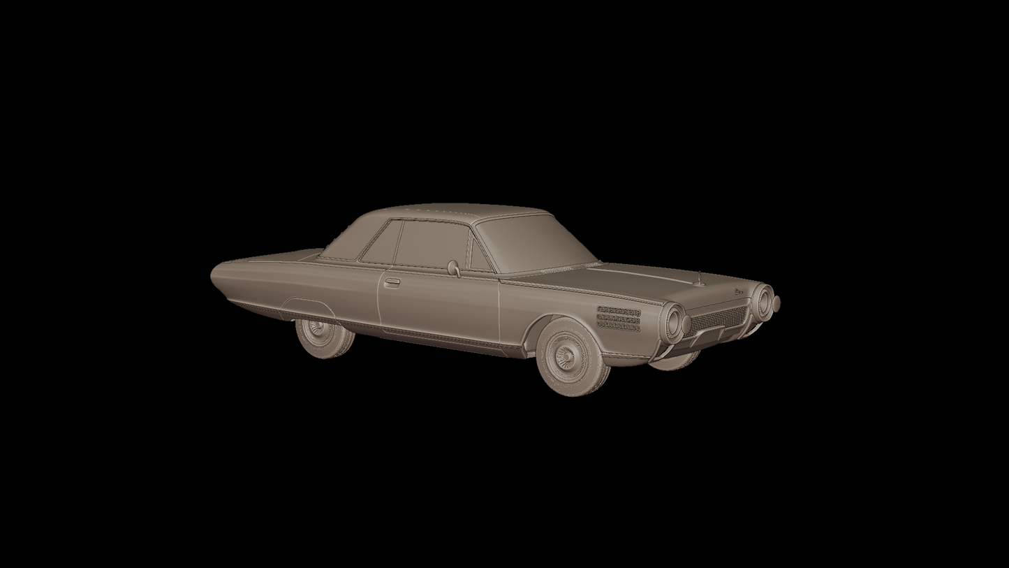 STL FILE Chrysler Turbine 1963 3D PRINT MODEL - ARTISTIT