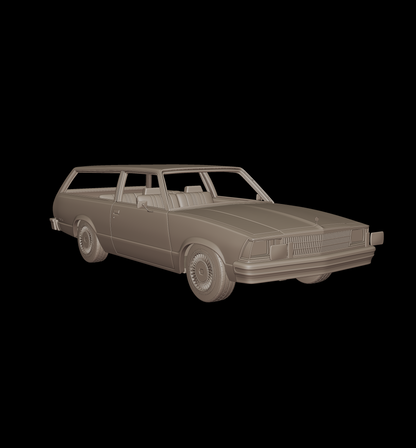 STL FILE chevrolet malibu classic 1980 two doors wagon - ARTISTIT